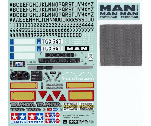 Tamiya sticker man tgx - sticker,