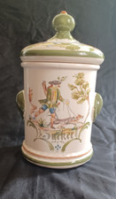 Gallo Keramik Fayence Zuckerdose Vorratsdose " Landleben "