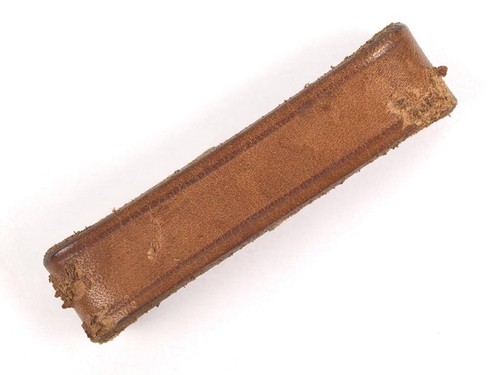 Schieber aus braunem leder - schieber,