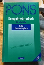 PONS Kompaktwörterbuch Deutsch-Englisch Teil 2 Klett ISBN 3125171458