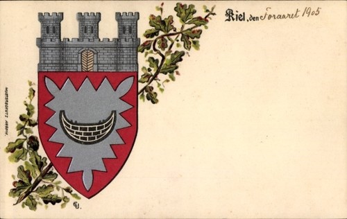 Wappen kiel stadtwappen - ak, kiel,