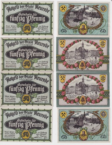 Banknoten notgeld stadt - 4,