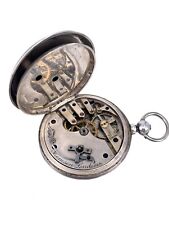 Taschenuhr Savonette Thomson London Silber 53mm