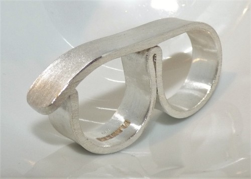 Zweifinger ring breite - ring,, 10