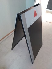 "APOLLINARIS"   Werbeaufsteller / Werbetafel  --  Vollmetall , schwer -- Wie Neu