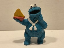 Sesamstrasse Tara Toy 80er Jahre Jim Henson Figur: Krümelmonster Cookie mit Boot