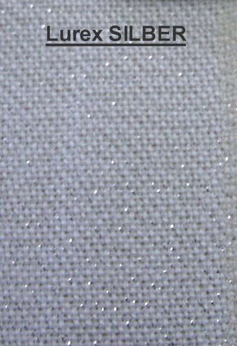 Handarbeitsstoff lurex silber - handarbeitsstoff,