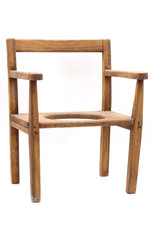 Antiker Kinderstuhl Toilettenstuhl Nachttopf 19. Jhd aus Holz Bauernmöbel