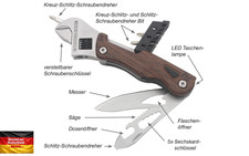 Taschenmesser multitool 10in1 - taschenmesser,