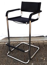 Steelline Vintage Barhocker von Mart Stam 1970er Italy