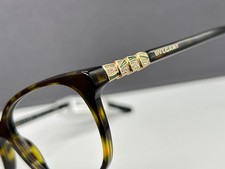 Bvlgari Brille Damen braun rund  Strass eckig Vollrand Braun Panto NP 307€