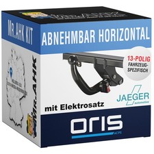 Oris Anhängerkupplung abnehmbar für Citroen Berlingo 4403mm ab 18 +13polig spez