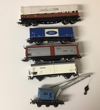 Märklin H0 Güterwagen Konvolut Schiebewandw. Kühlwagen Ford  Kranwagen  ohne OVP