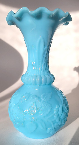 Antike vase opalglas 1900 - opalglas, um