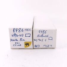 2 X EF86 VALVO / MULLARD TUBE. 50er Jahre PROD. MATCHED PAIR. 49. CH169