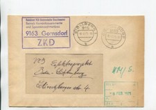 DDR Dienst ZKD Brief Gornsdorf 8.2.71 Kombinat VEB Elektronische Bauelemente