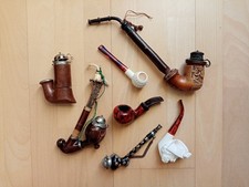Konvolut 6 Pfeifen Big Ben Barbados Appenzeller Meerschaum Jägerpfeife alt etc.