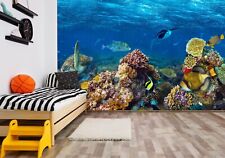 3D Koralle Fische Q6556 Tapete