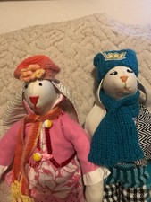 Vintage Stoffhasen-Paar Tilda-Stil 