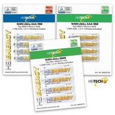 Heitech Power Akkus AAA Micro