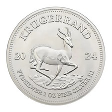 2024 1 Unz Südafrika Silber Krugerrand Coin 1 oz. Silber in einer Kapse