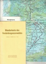 Schertler, farbige Wanderkarte Vorderbregenzerwald 1:25.000, 4-cm-Karte, Bregenz