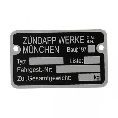 Rahmenschild 197 für - 197.....,
