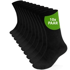 10 Paar socken Herren 43-46  lange Business schwarz 95% Baumwolle 5% Elasthan