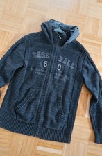 Stoffjacke schwarz / grau Gr