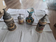 Bierkrüge, Weinkrug, Vase, Zinndeckel