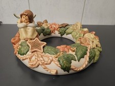 Goebel 44-085 Weihnacht Engel Adventskranz Kerzenhalter Himmlischer Advent Porze