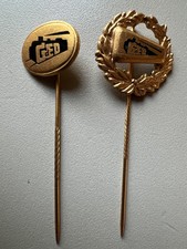 2 x  Ehrennadel GdEW Gewerkschaft der Eisenbahner Deutschlands selten GED