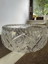 Bleikristall Schale Vase schwer hohe Qualität 24% D ca.20,5cm oben