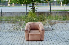 DE SEDE DS- 47  VINTAGE NECKLEDER LEDERSESSEL braun