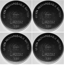 4 x  LIR2032 Li-Ion