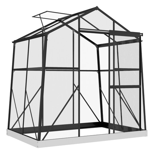 Gewächshaus aluminium 131 - aluminium, x