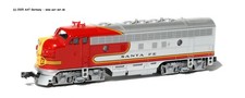 Kato N 176211 - EMD F7 Santa Fe "red warbonnet", un# (patched), ohne OVP