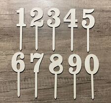 CAKE TOPPER ZAHLEN aus Holz Kuchenstecker Stecker Zahl Geburtstag Tortenstecker