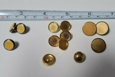  Set Konvolut in Gold Knöpfe