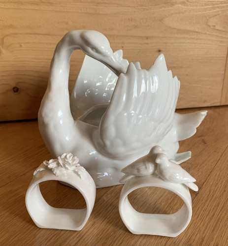 Porzellan figur schwan 4899 - porzellan,