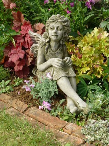Gartendeko steinfigur skulptur - gartendeko,