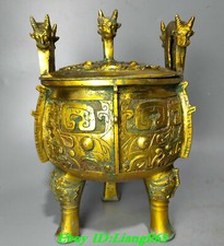 10" Old China Dynasty Bronze