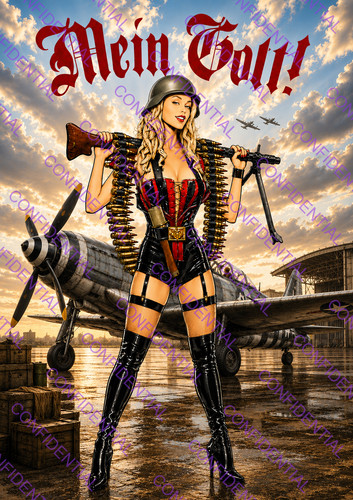 Pin girl luftwaffe 109 - pin, up