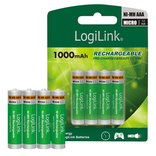 Logilink akku aaa 1000 mah - 4x,