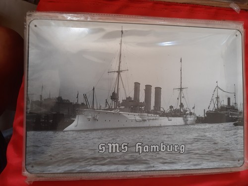 Blechschild schiff sms - schiff,