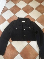 Jeansjacke Damen kurz schwarz