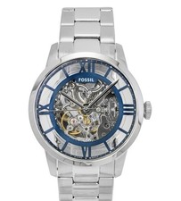 FOSSIL Townsman ME3260 Blau Automatik Edelstahl Herrenuhr Automatikuhr