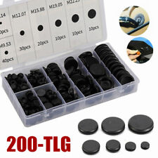 200x Sortiment Kappen Set Blindstopfen Gummi Stopfen KarosserieStopfen KFZ PKW