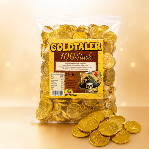 Schokoladen goldtaler 100 - schokoladen,