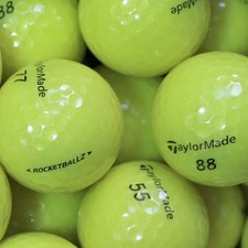 40 Taylor Made Rocketballz Gelb Golfbälle AAAA Lakeballs Top-Qualität Rocket